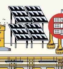 Beispielbild für Wir versorgen unsere Rechenzentren zu 100% mit erneuerbaren Energien. A1 arbeitet nach den neuesten Umweltstandards f&uuml;r einen CO2-neutralen Rechenzentrums-Verbund - best&auml;tigt mittels T&Uuml;V S&uuml;d Pr&uuml;fbericht.